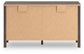 Cadmori King Panel Platform Bed, Dresser, Mirror and Nightstand