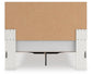 Birmonton Queen Upholstered Panel Platform Storage Bed, Dresser and Mirror