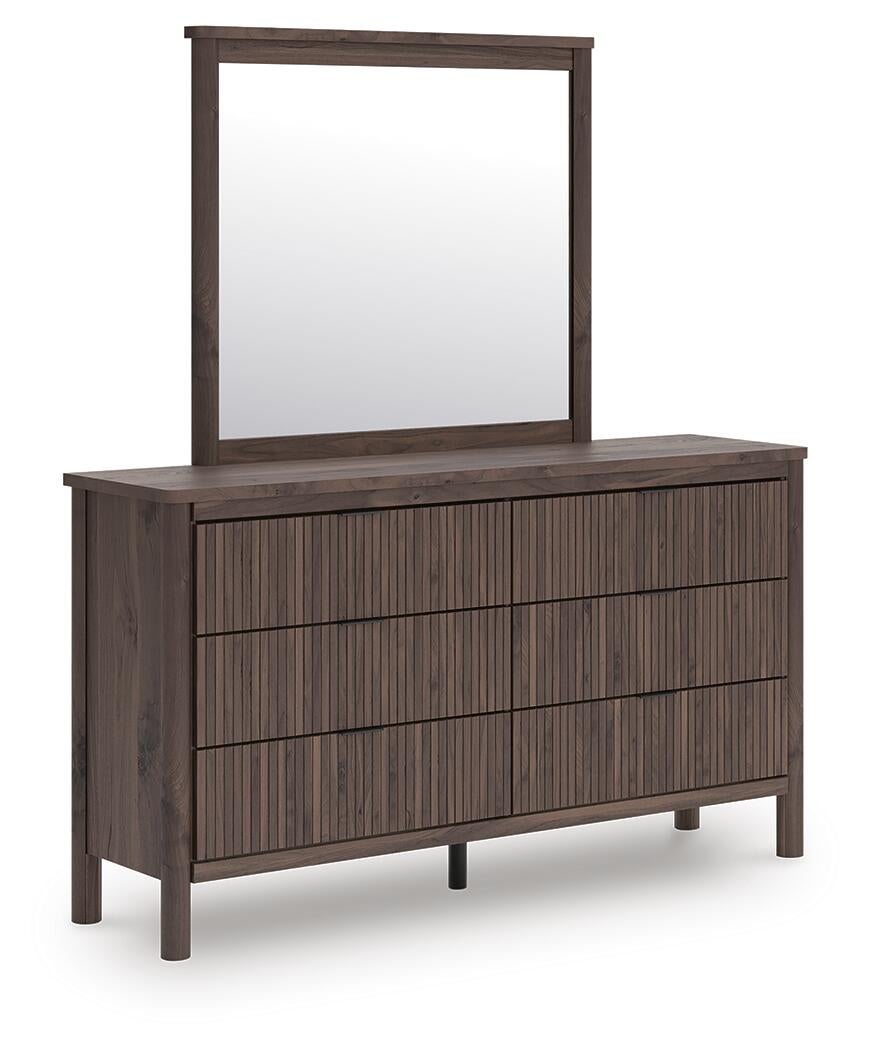 Cadmori Full Panel Platform Bed, Dresser, Mirror, Chest and Nightstand