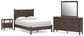 Cadmori Full Panel Bed, Dresser, Mirror and Nightstand