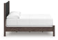 Cadmori Full Upholstered Panel Bed, Dresser and Mirror