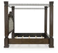 Maylee Queen Canopy Bed, Dresser and Mirror
