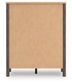 Cadmori Queen Upholstered Panel Platform Bed, Dresser, Mirror, Chest and Nightstand