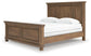 Vandenmore California King Panel Bed with Mirrored Dresser, Chest and Nightstand