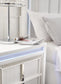 Chalanna California King Upholstered Storage Bed, Dresser, Mirror, Chest and Nightstand