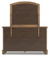 Vandenmore King Storage Sleigh Bed with Mirrored Dresser, Chest and Nightstand