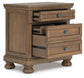 Vandenmore King Storage Sleigh Bed with Mirrored Dresser, Chest and Nightstand