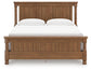 Chadworth King Poster Bed with Mirrored Dresser and Nightstand
