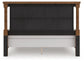 Chadworth King Poster Bed with Mirrored Dresser and Nightstand