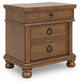 Chadworth King Poster Bed with Mirrored Dresser and Nightstand