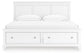 Fortman King Panel Storage Bed with Mirrored Dresser and Nightstand
