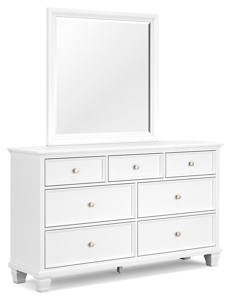 Fortman Twin Panel Storage Bed, Dresser and Mirror