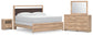 Hollymount King Upholstered Panel Bed, Dresser, Mirror and Nightstand
