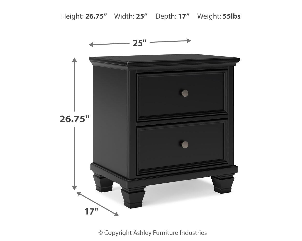 Lanolee Twin Panel Storage Bed, Dresser, Mirror and Nightstand