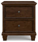 Danabrin Queen Panel Storage Bed, Dresser, Mirror and Nightstand