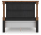 Chadworth Queen Poster Bed with Mirrored Dresser