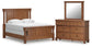 Chadworth Queen Poster Bed with Mirrored Dresser