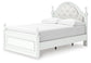 Maylilly Full Upholstered Panel Storage Bed, Dresser, Mirror and Nightstand