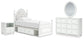 Maylilly Twin Upholstered Panel Storage Bed, Dresser, Mirror and Nightstand
