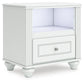 Maylilly Twin Upholstered Panel Storage Bed, Dresser, Mirror and Nightstand