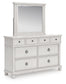 Chadworth Queen Poster Bed, Dresser, Mirror and Nightstand