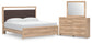Hollymount King Upholstered Platform Bed, Dresser and Mirror
