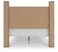 Keithland Queen Poster Bed with Mirrored Dresser and Nightstand