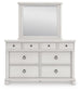 Chadworth California King Poster Bed, Dresser and Mirror