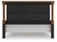 Chadworth California King Poster Bed with Mirrored Dresser