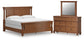 Chadworth California King Poster Bed with Mirrored Dresser