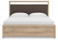 Hollymount King Upholstered Platform Bed, Dresser, Mirror and Nightstand