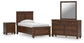 Danabrin Twin Panel Storage Bed, Dresser, Mirror and Nightstand
