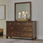 Danabrin Twin Panel Storage Bed, Dresser, Mirror and Nightstand