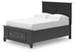 Lanolee Full Panel Storage Bed, Dresser and Mirror
