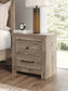 Keithland King Panel Bed with Mirrored Dresser and Nightstand