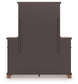Chadworth Queen Poster Bed with Mirrored Dresser and Nightstand