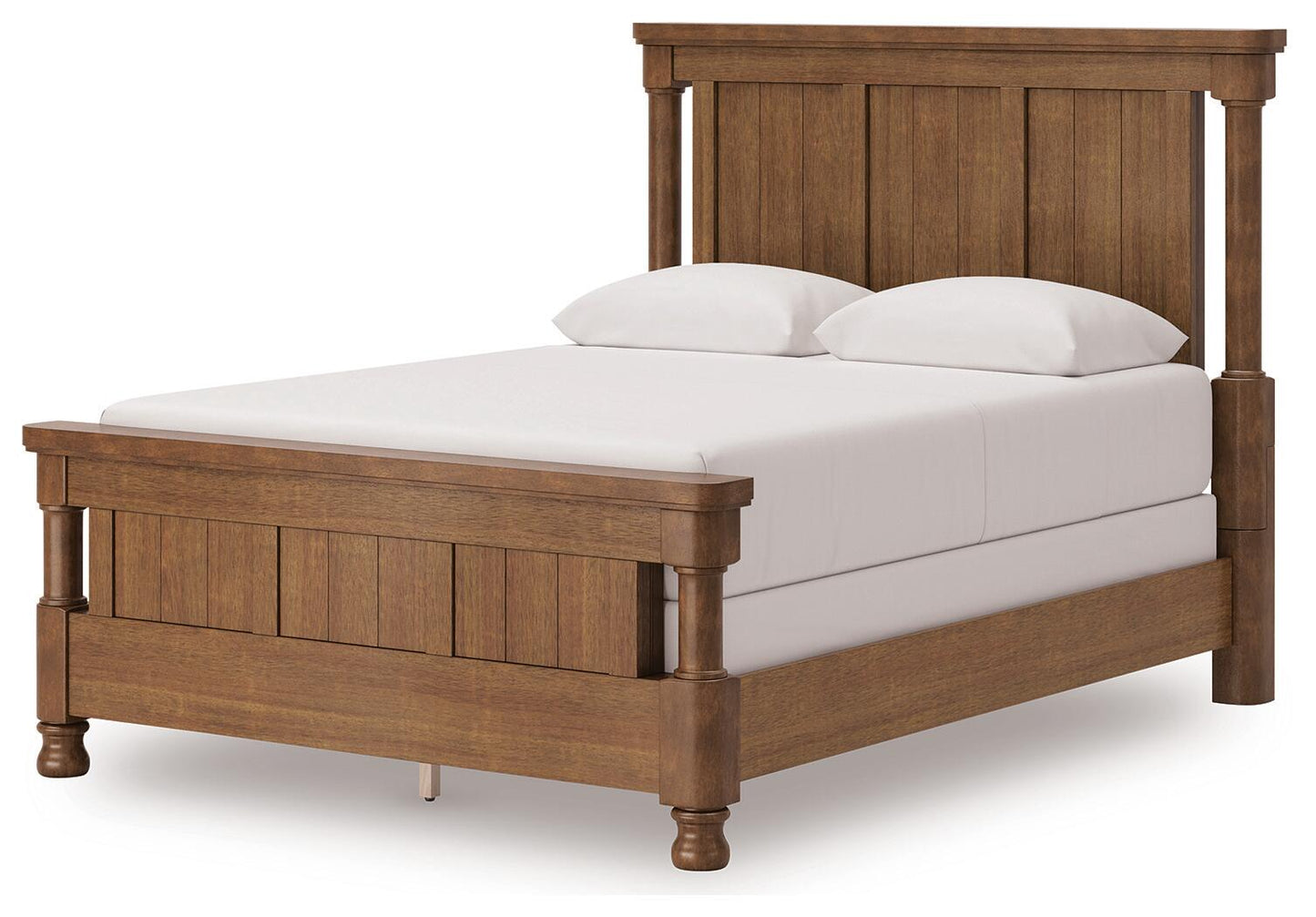 Chadworth Queen Poster Bed with Mirrored Dresser and Nightstand