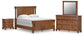Chadworth Queen Poster Bed with Mirrored Dresser and Nightstand