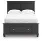 Lanolee Full Panel Storage Bed, Dresser, Mirror and Nightstand
