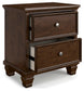 Danabrin California King Panel Storage Bed, Dresser, Mirror and Nightstand