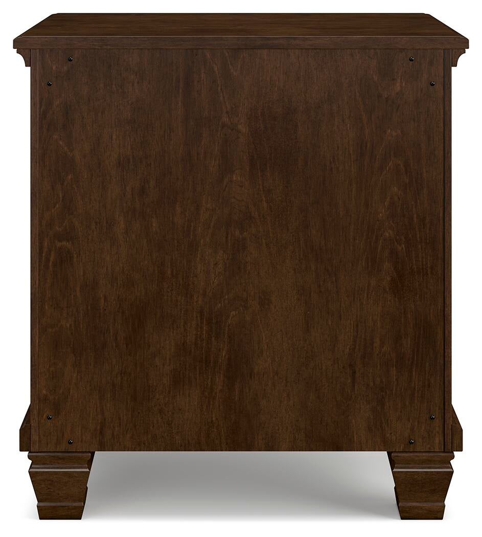Danabrin California King Panel Storage Bed, Dresser, Mirror and Nightstand