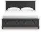 Lanolee King Panel Storage Bed, Dresser, Mirror and Nightstand