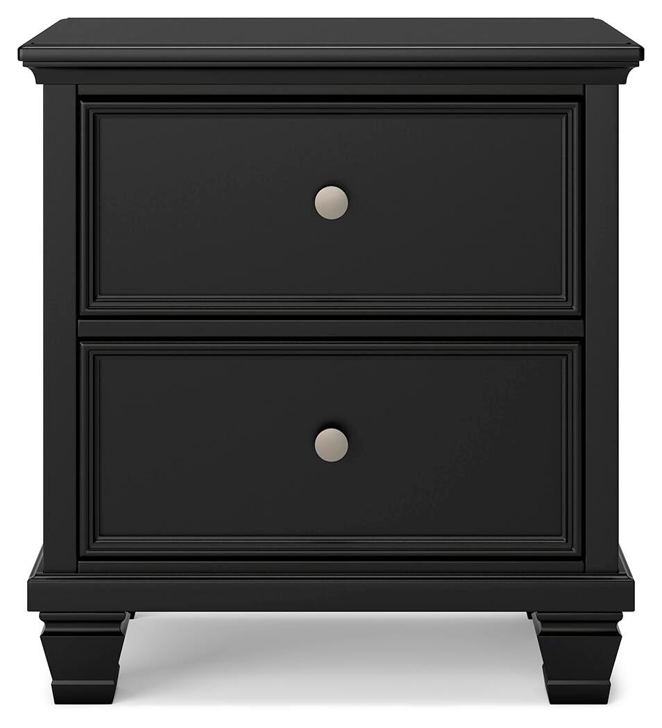 Lanolee King Panel Storage Bed, Dresser, Mirror and Nightstand