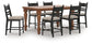 Chadworth Counter Height Dining Table and 6 Barstools