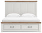 Savonport King Panel Storage Bed, Dresser and Mirror
