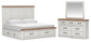 Savonport King Panel Storage Bed, Dresser and Mirror