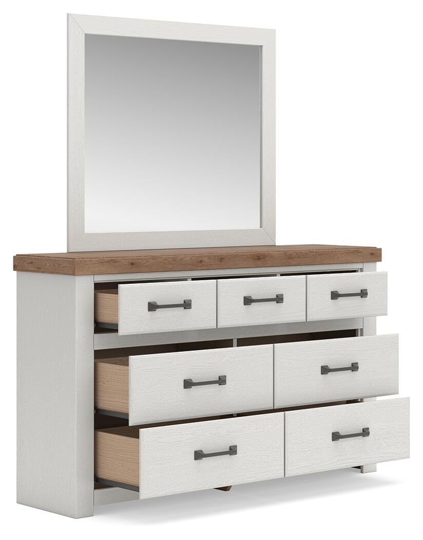Savonport King Panel Bed. Dresser, Mirror and Nightstand