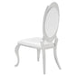 Antoine 7-piece White Tempered Glass Dining Set Cream White Chairs