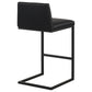 Vardon Genuine Leather Bar Stool Black (Set of 2)