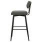 Levine Fabric Upholstered Swivel Bar Chair Grey (Set of 2)